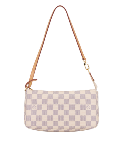 Pochette Accessories, &pound;650, Handbags, White, Canvas, Front view